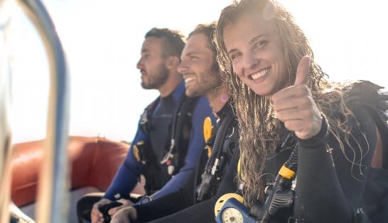 Voyage plongée en groupe